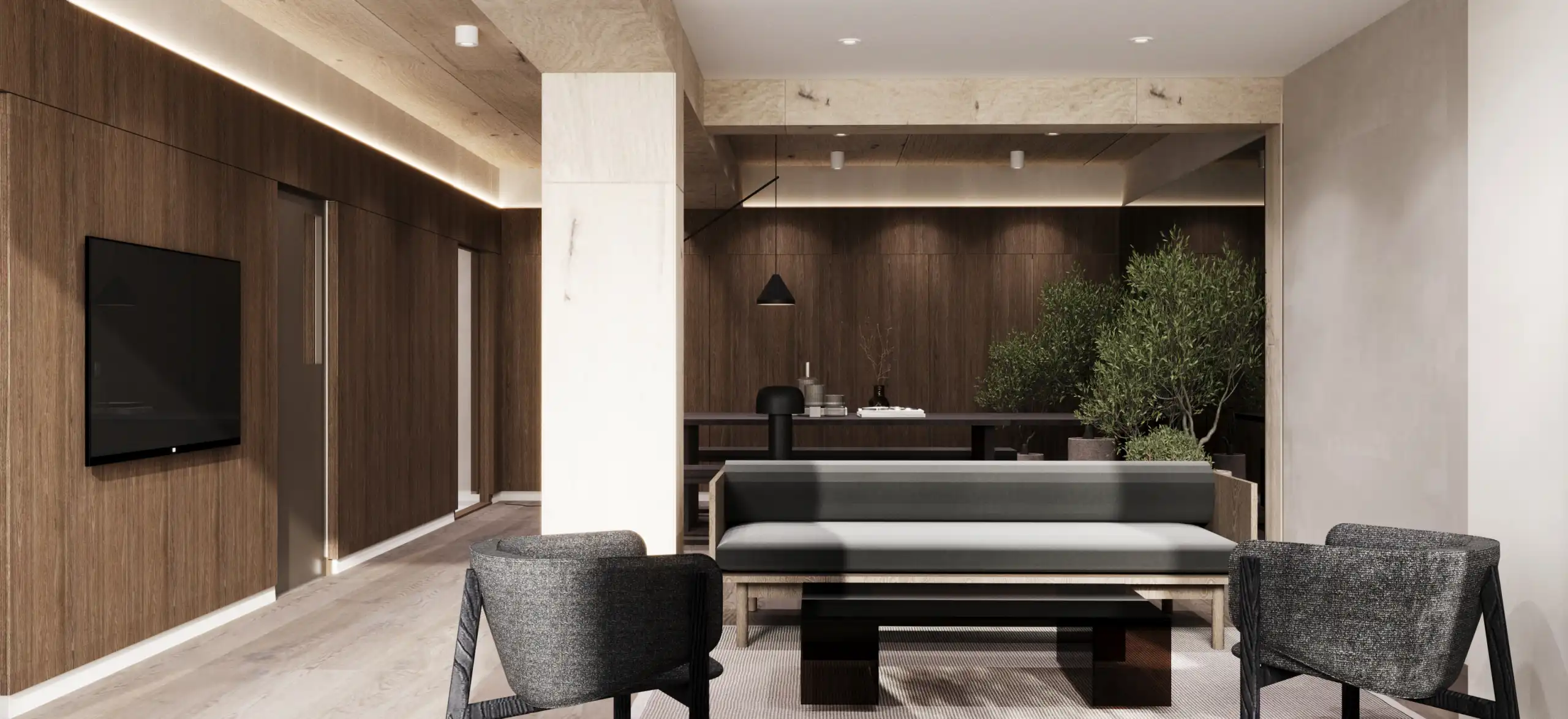 Resident lounge at 179 North 10th Street