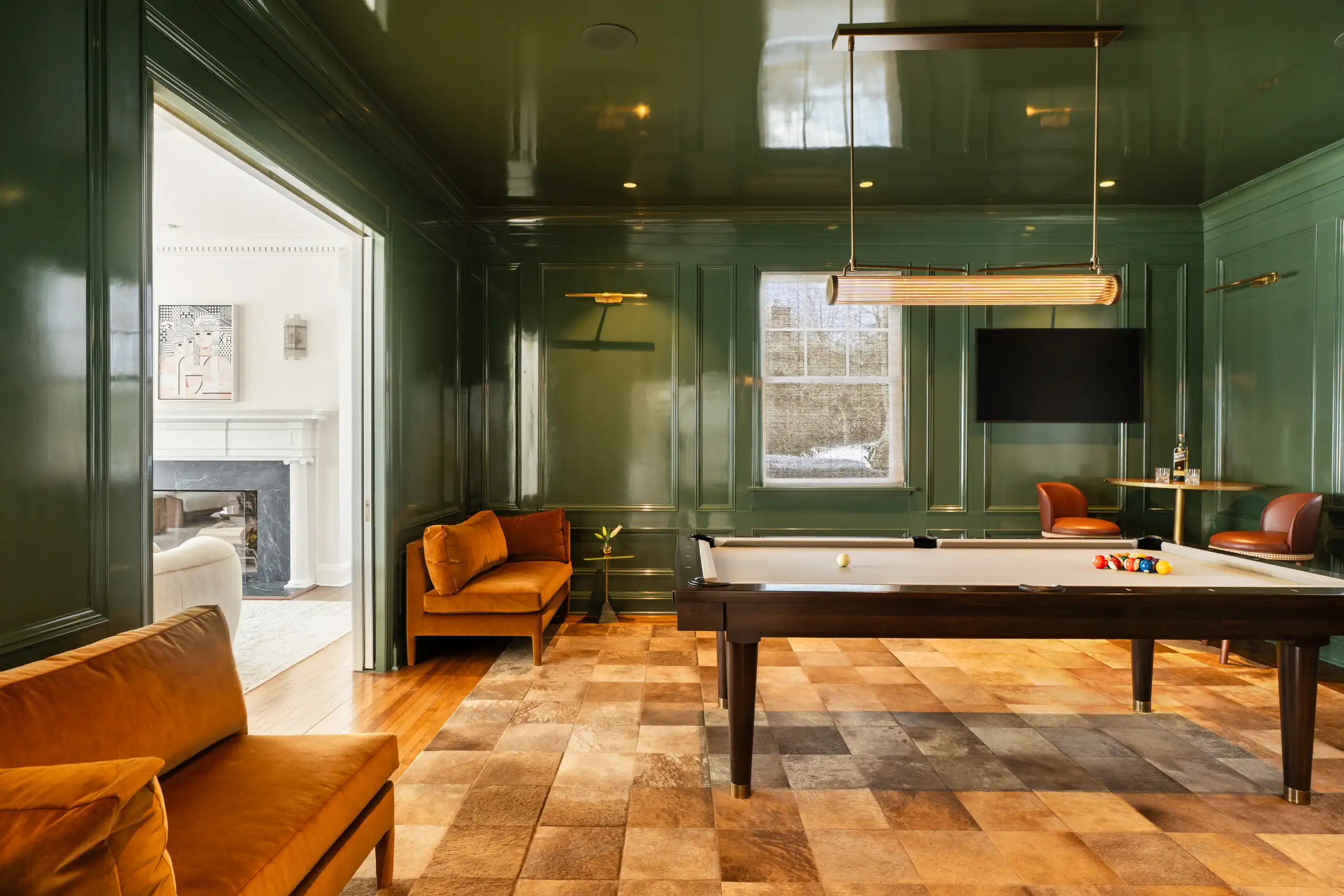 HommockInterior-12-Bar pool room MainFloor-06432-dark-green