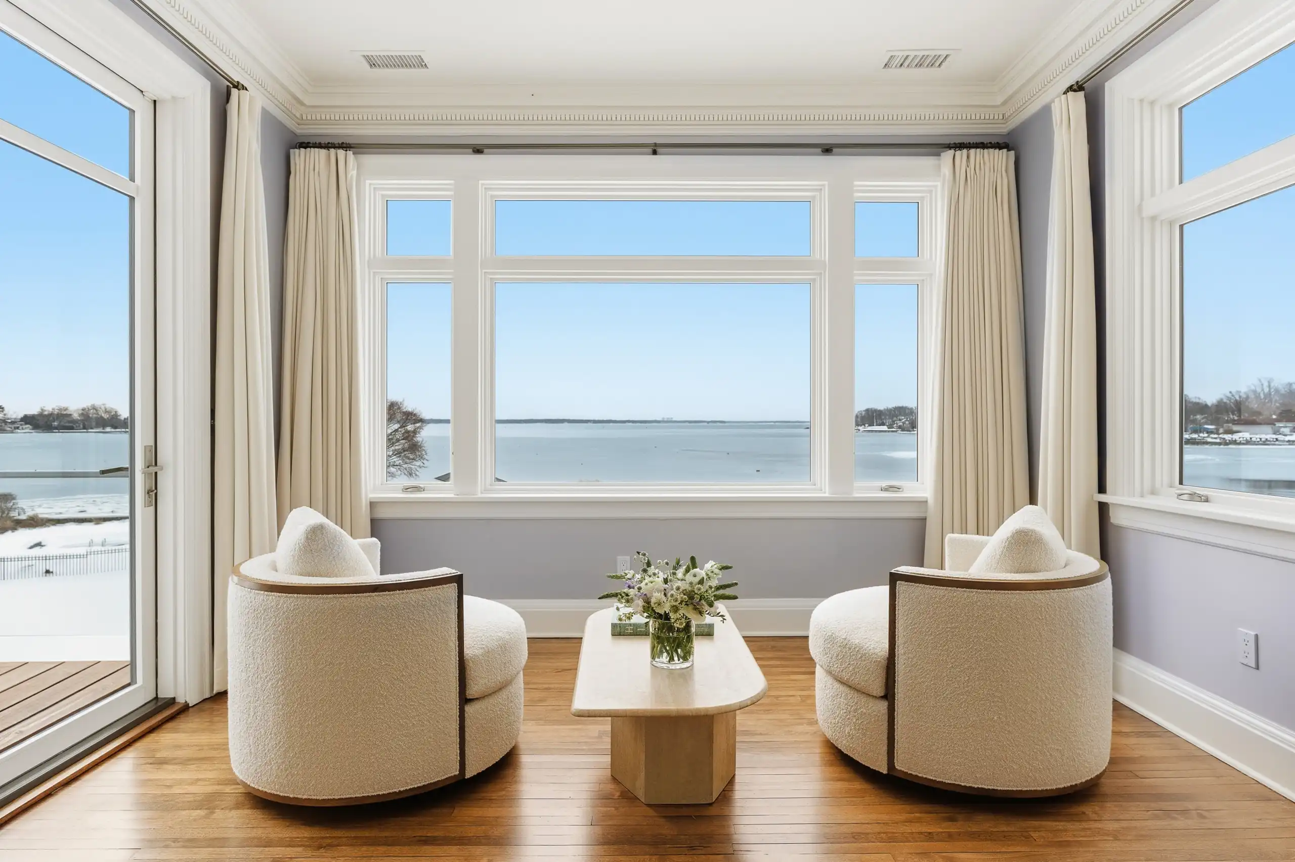 HommockInterior-V2Primary sitting with wall color edit Bedrooms-06175-deck