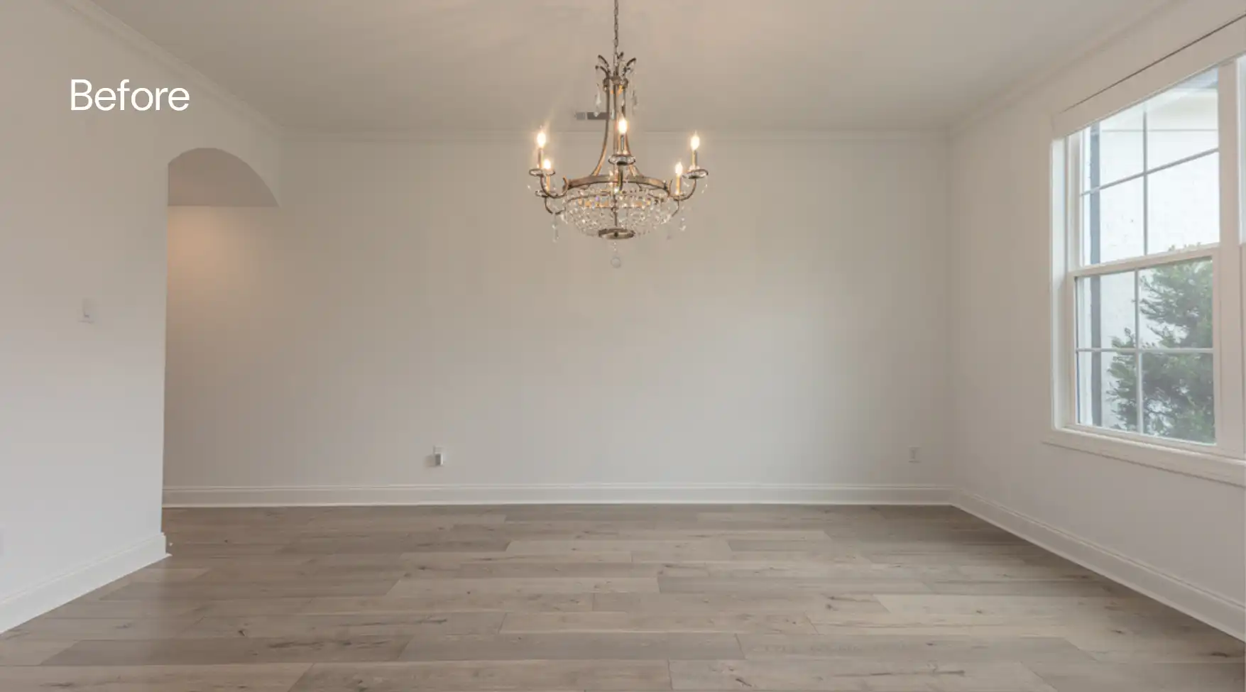 Dining room before staging