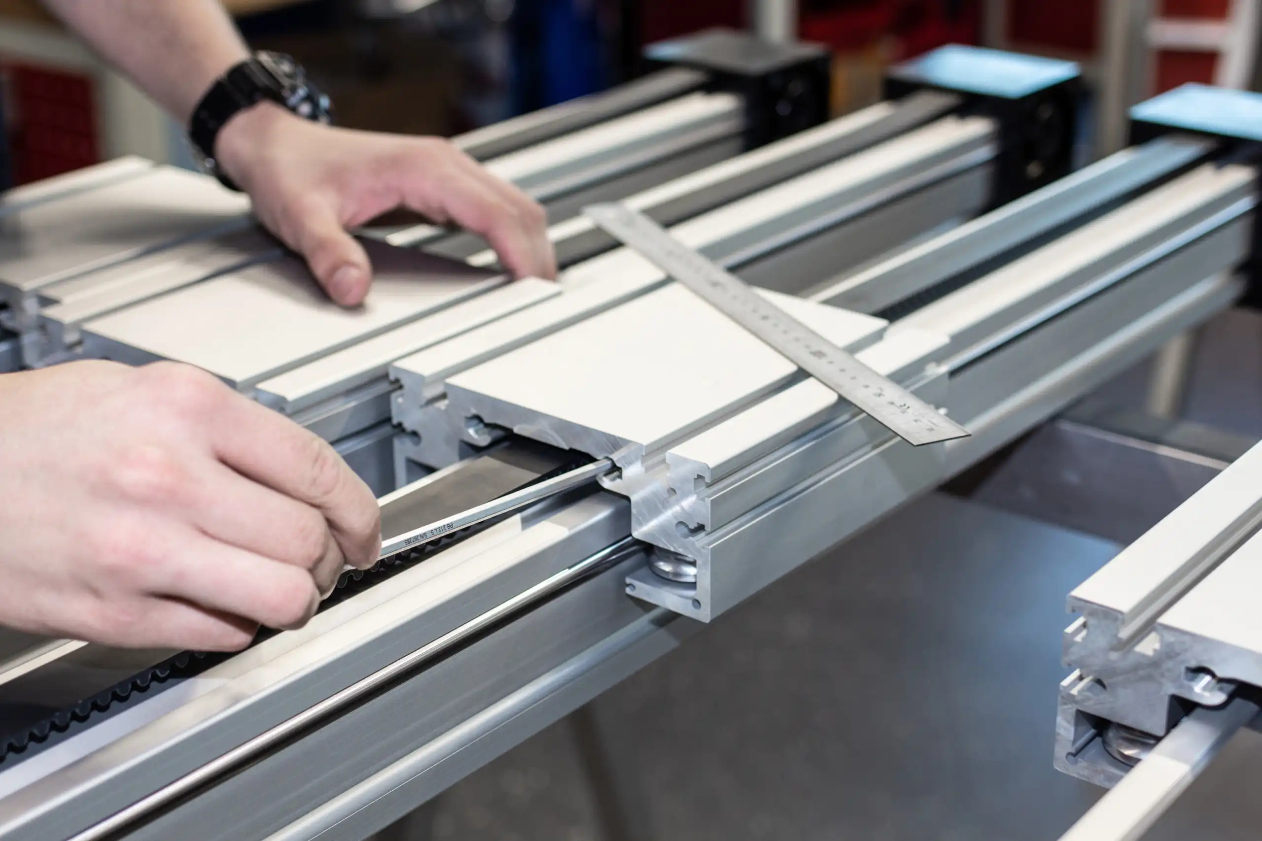 Industrial pneumatic control systems in a manufacturing facility