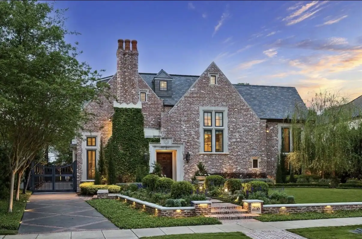 Family-friendly street with brick homes in West University