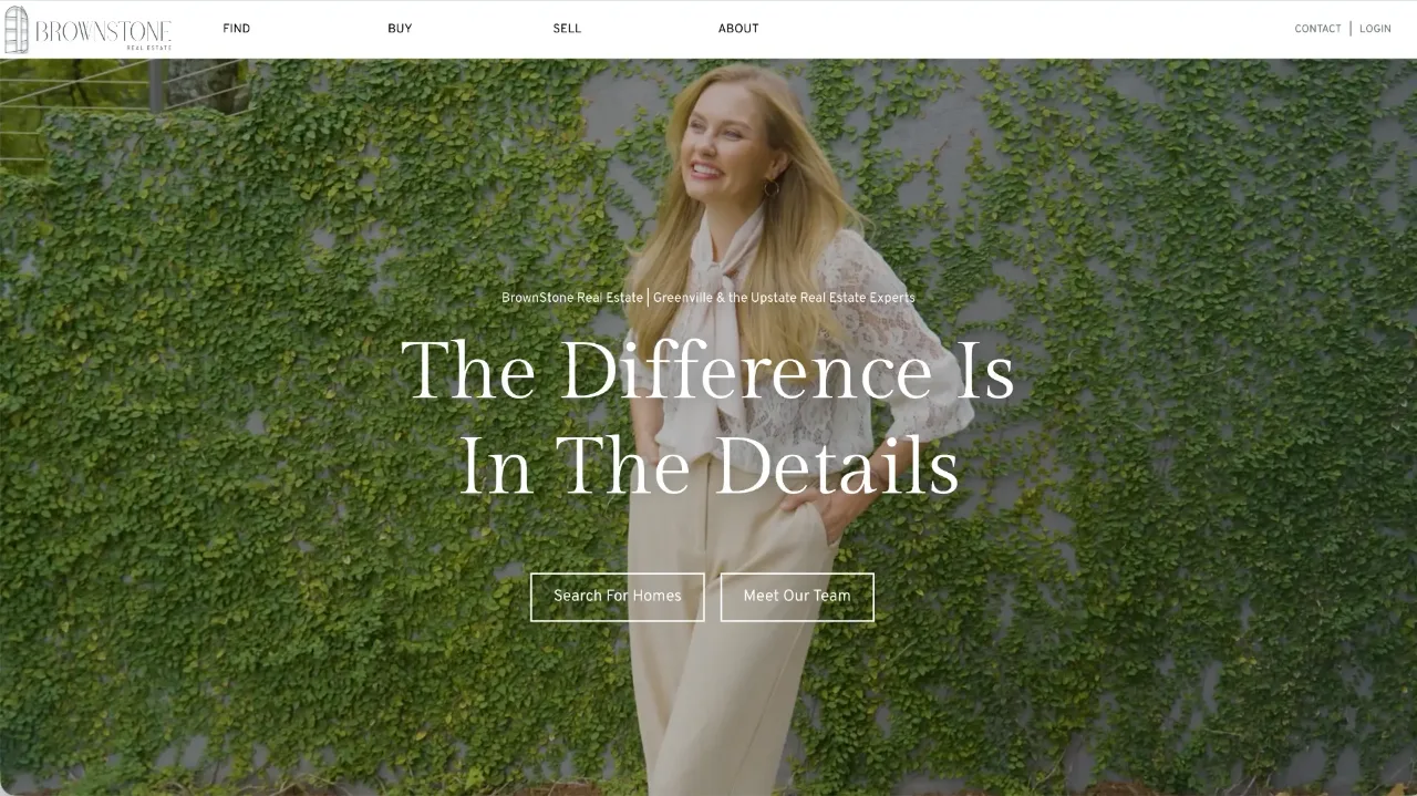 Brownstone Real Estate website built by Blok