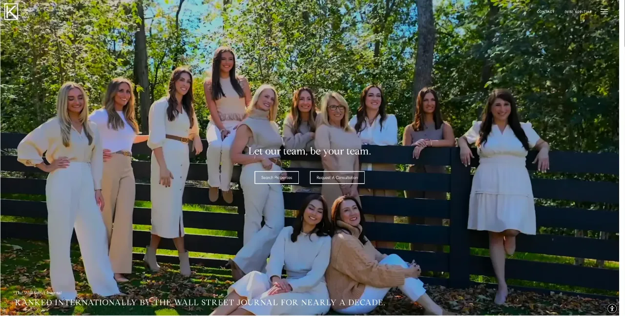 The Erin Krueger Team website built by Blok