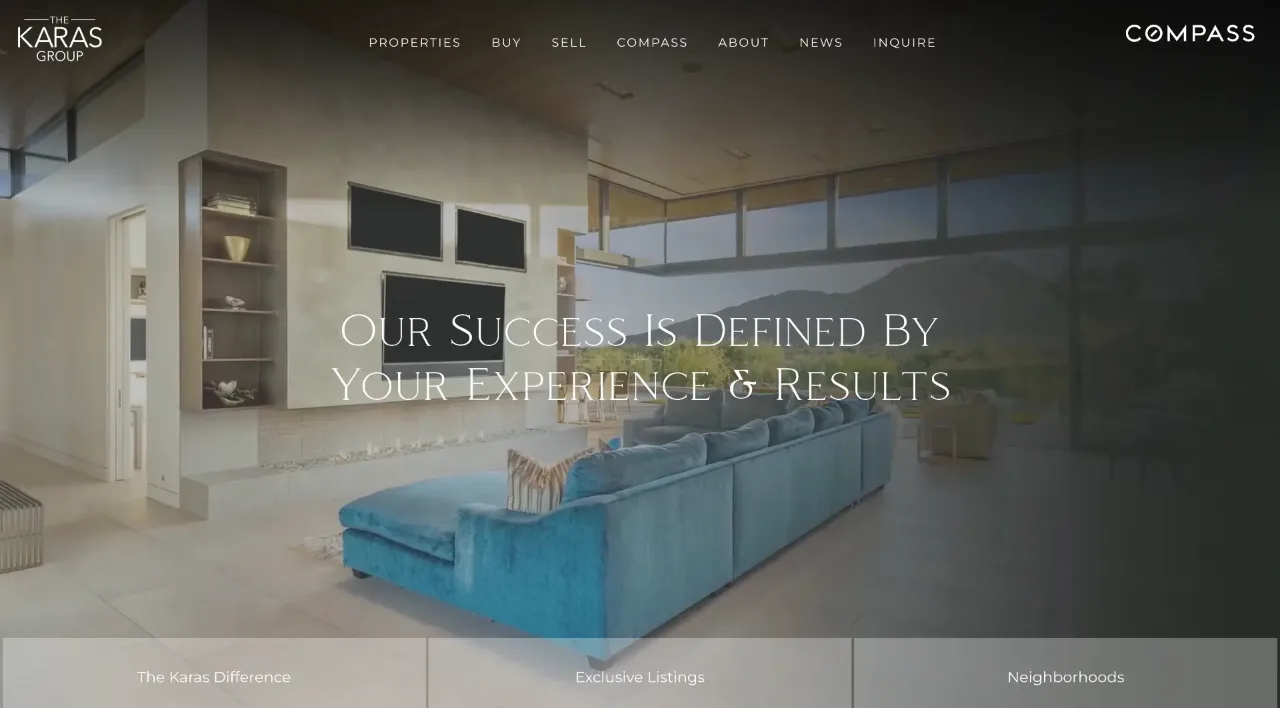 The Karas Group website built by Blok