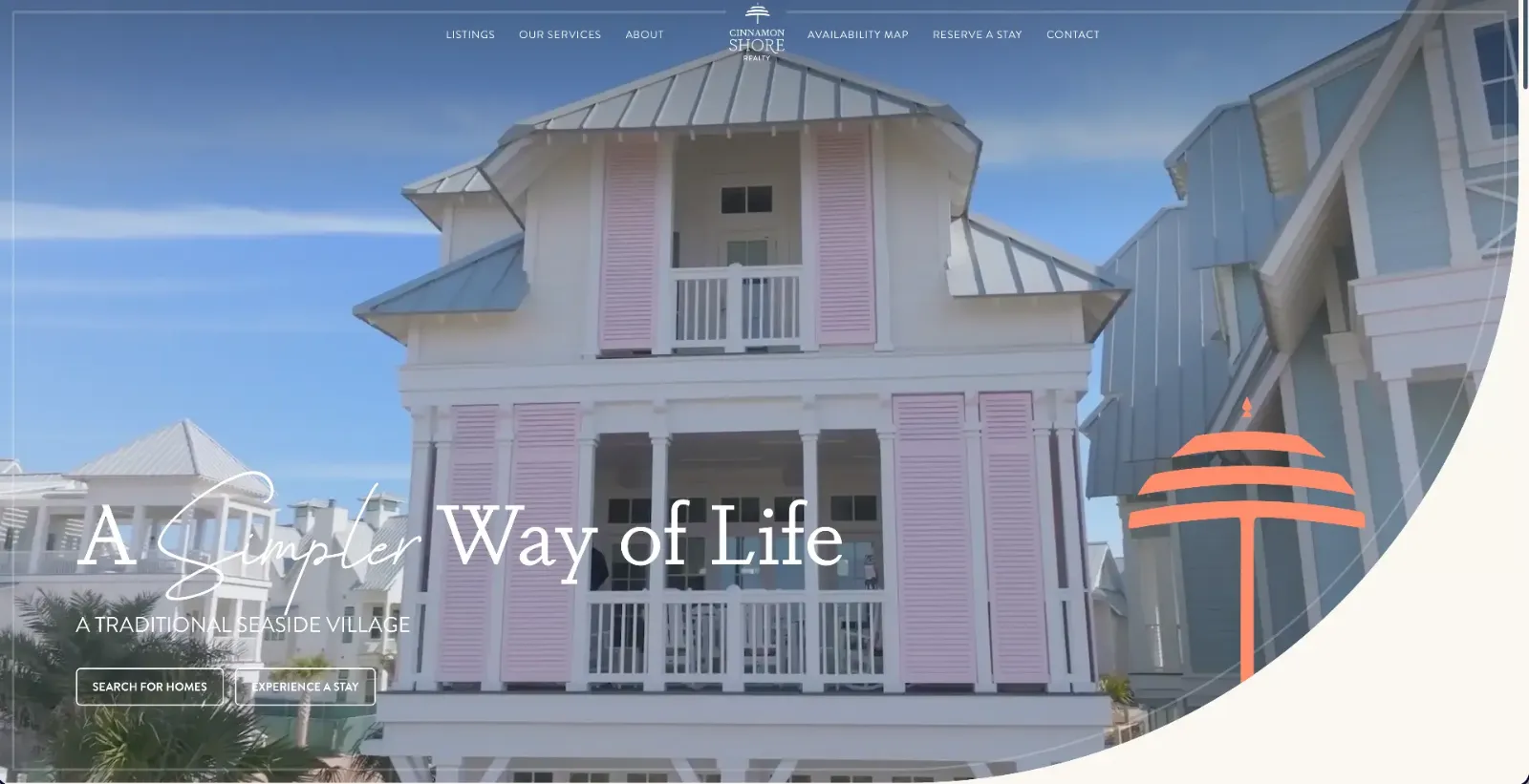 Cinnamon Shore Realty website built by Blok