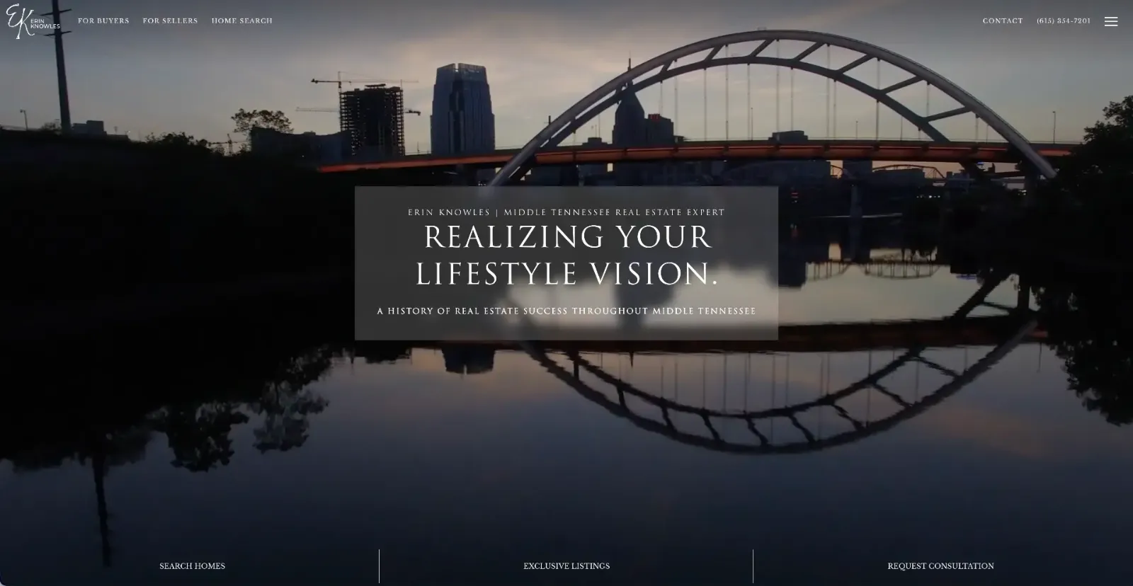 Erin Knowles website built by Blok