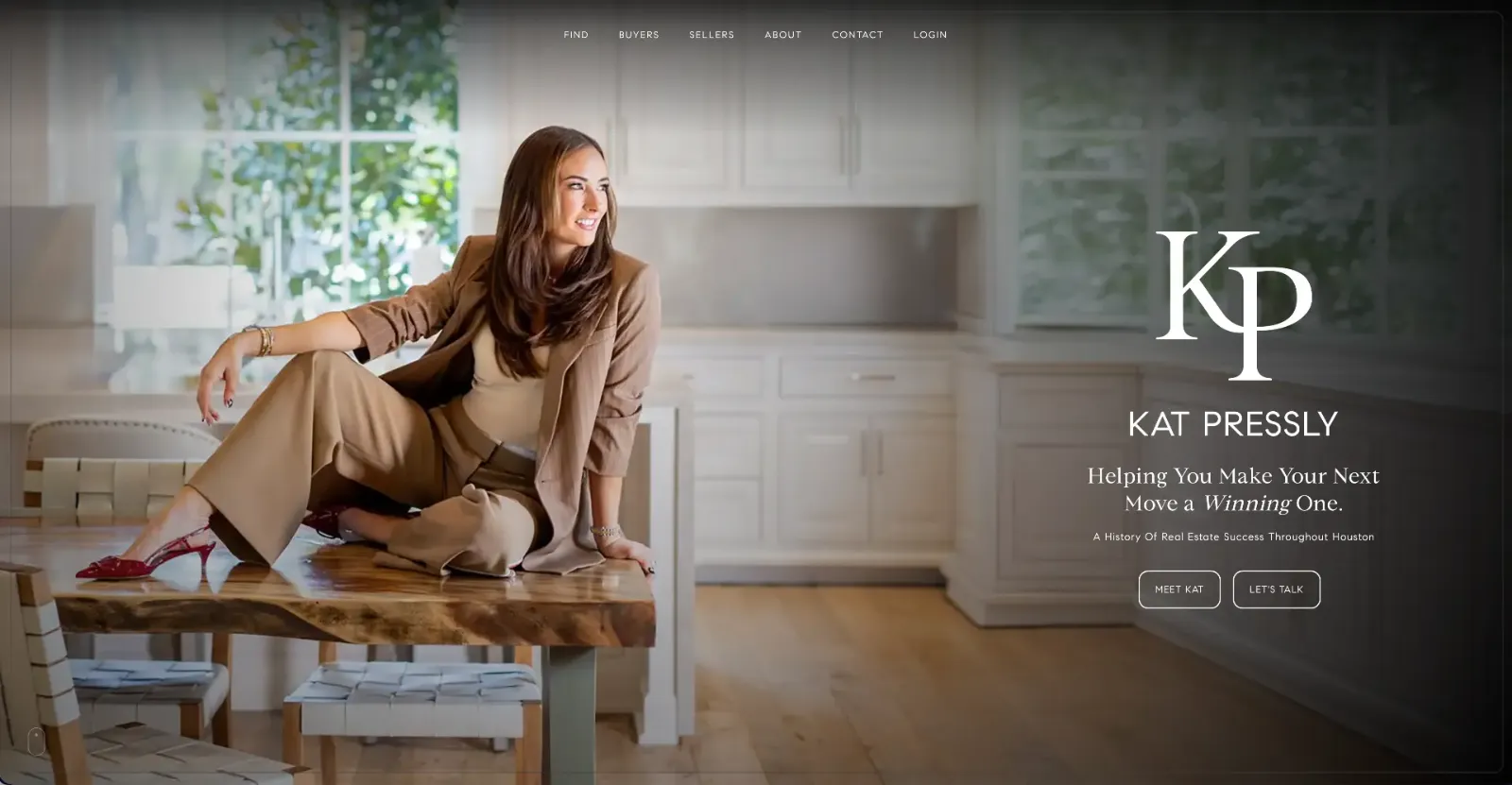 Kat Pressly website built by Blok