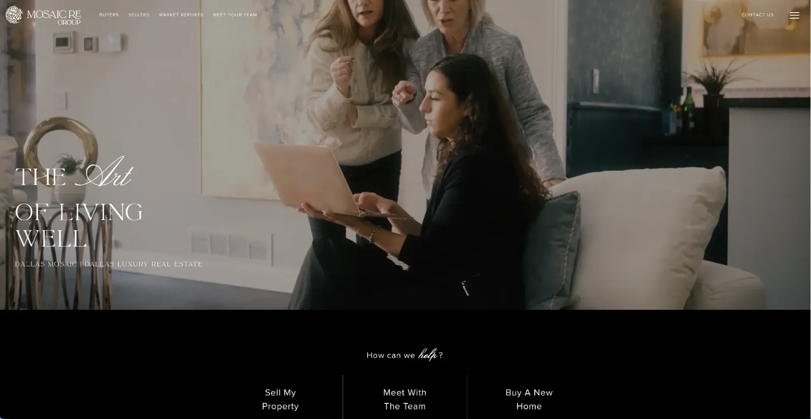 Mosaic RE Dallas website built by Blok