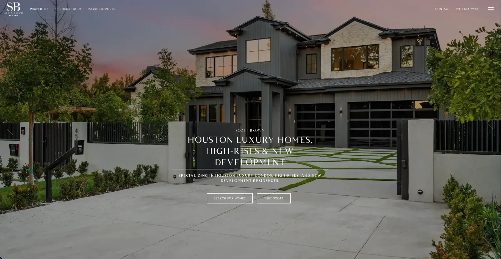 Scott Brown website built by Blok