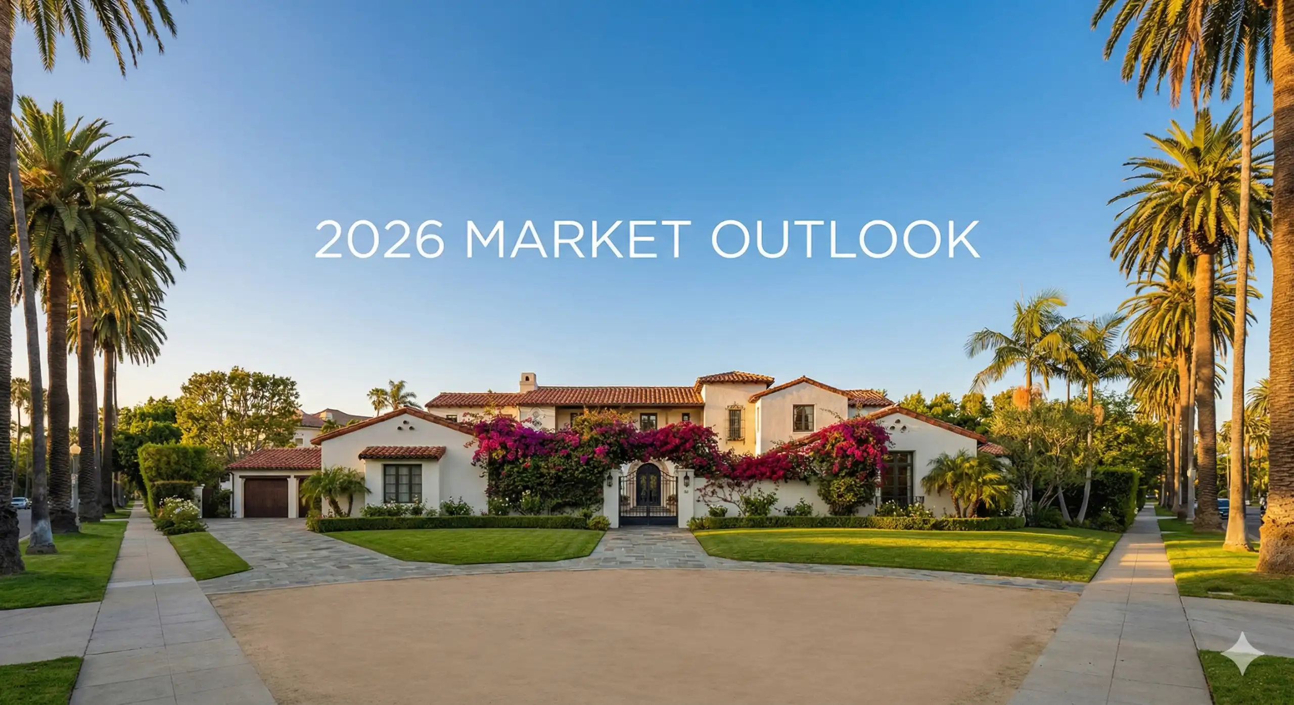 Modern luxury home in Los Angeles representing 2026 housing market stability.