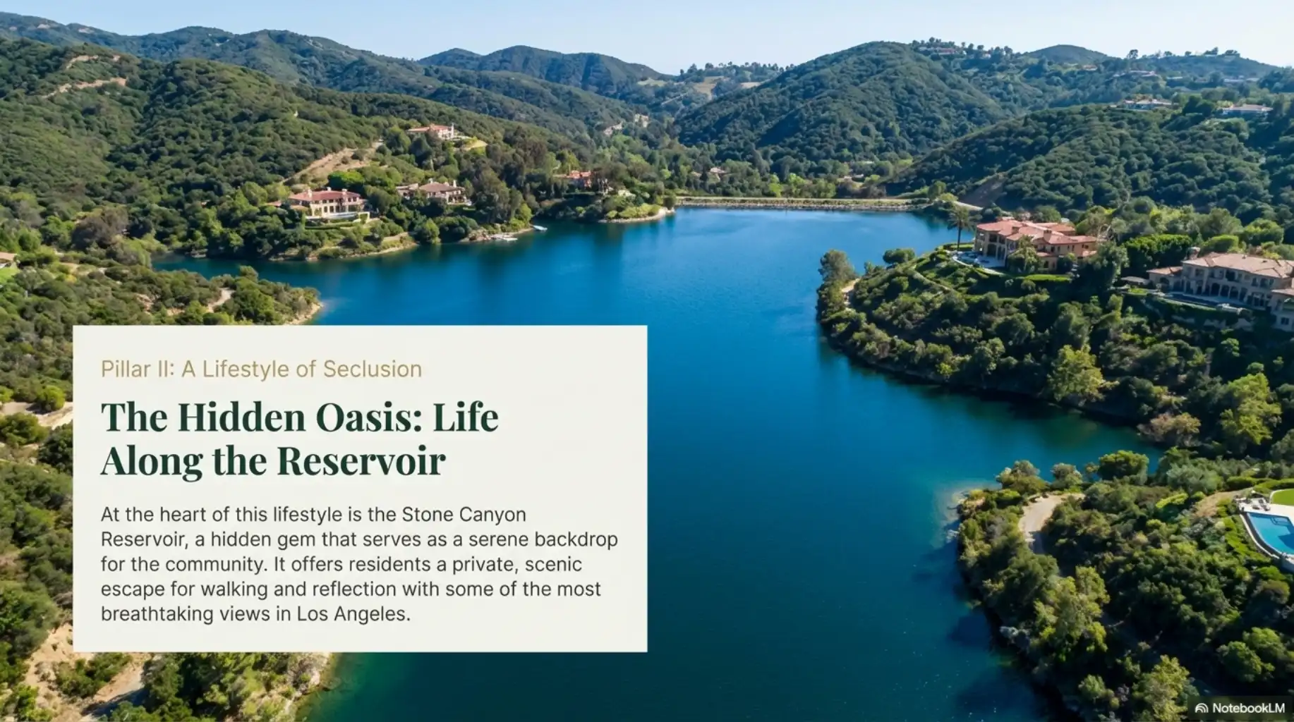 An elevation chart comparing "Lower Bel Air" proximity to Sunset Blvd versus "Upper Bel Air" canyon seclusion.