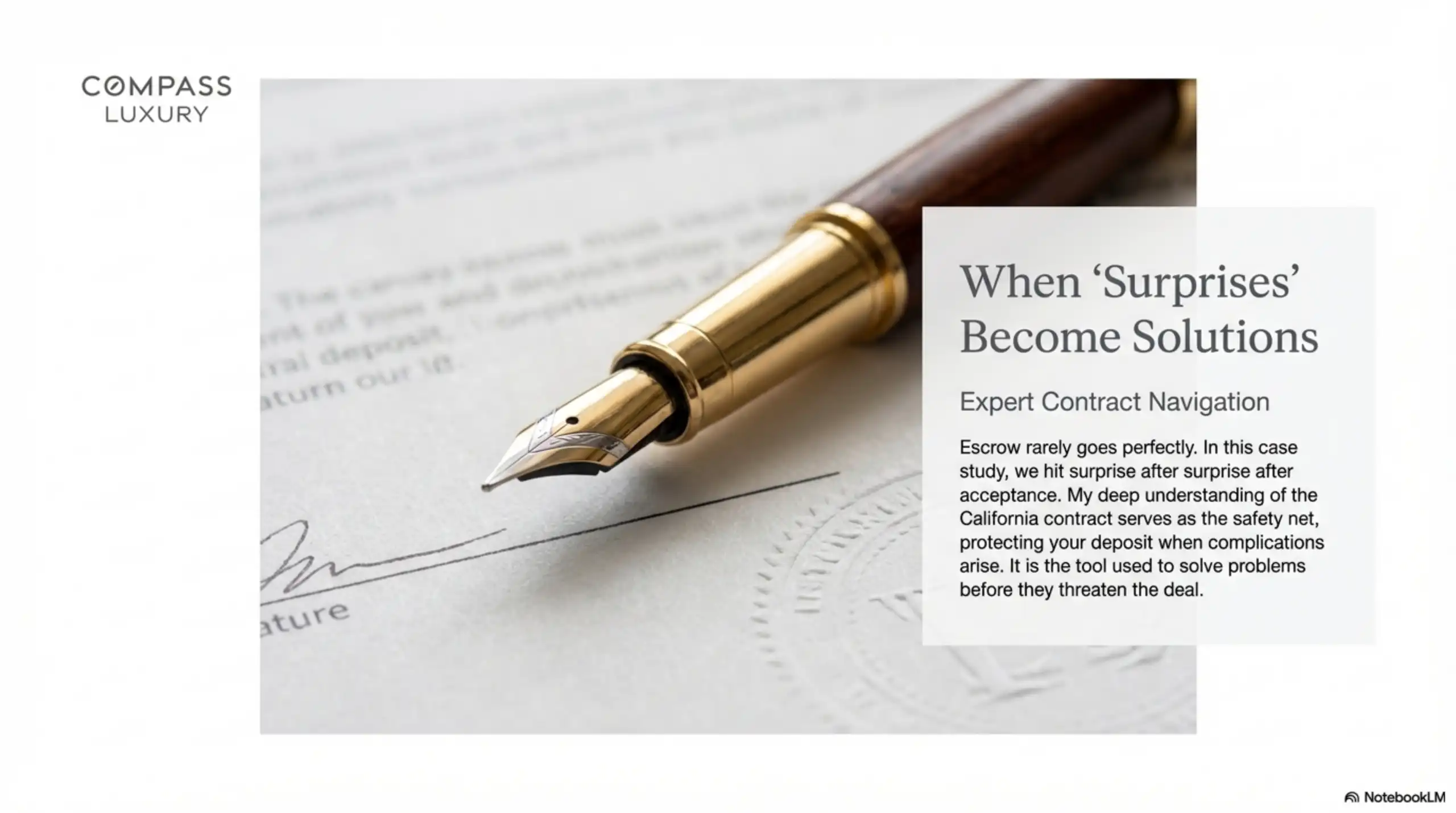 Overview of escrow and contract navigation within the California residential real estate framework.