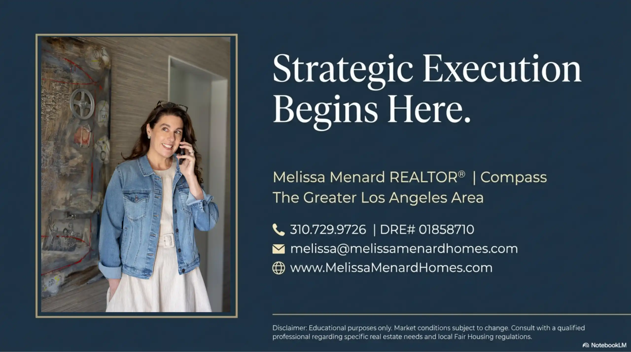 Real estate agent contact information with a portrait.