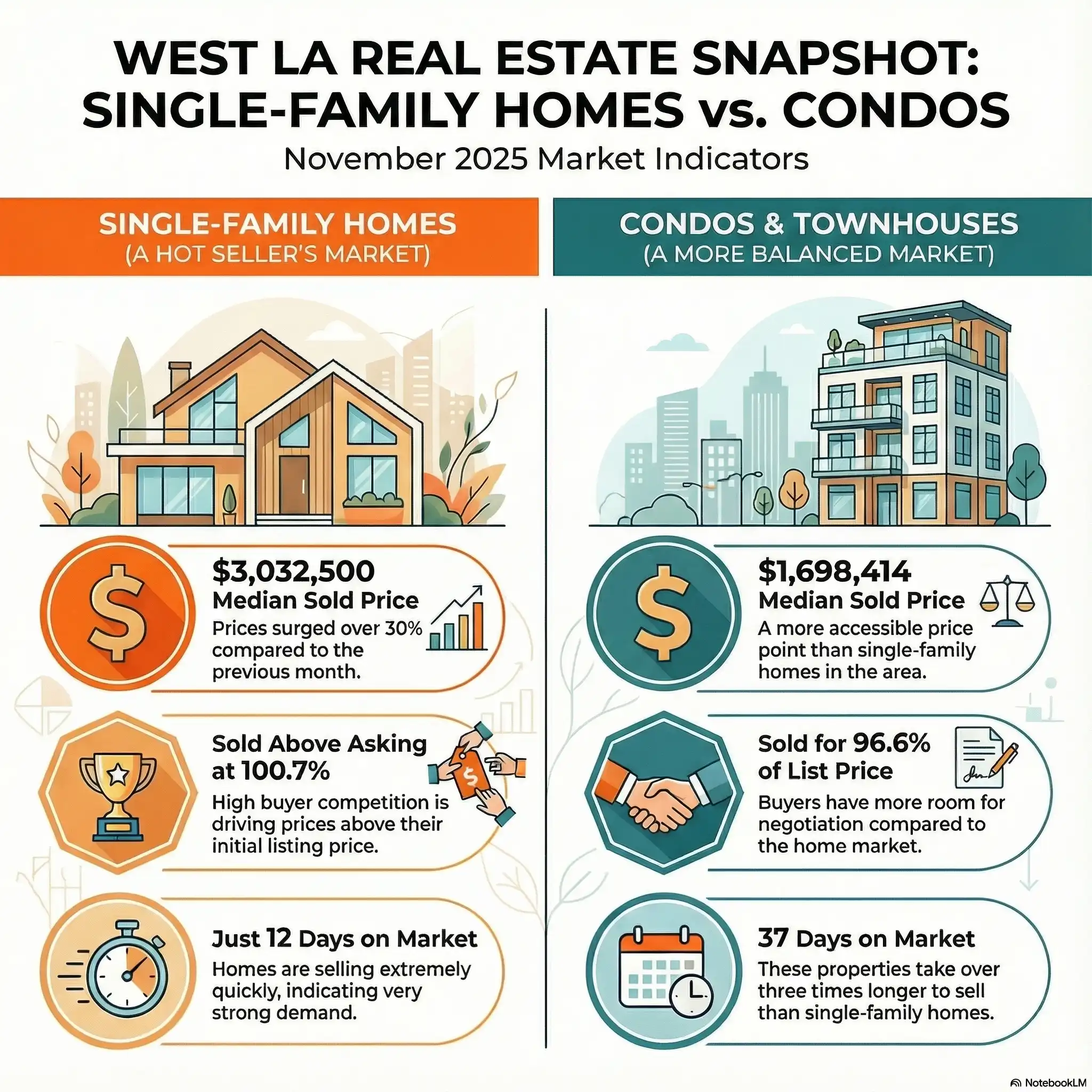 Melissa Menard Compass Real Estate agent analyzing West Los Angeles market trends for December 2025.