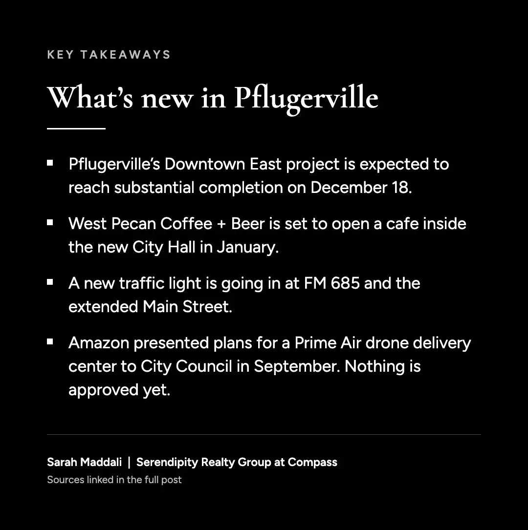 Key takeaways on what's new in Pflugerville, an Austin suburb