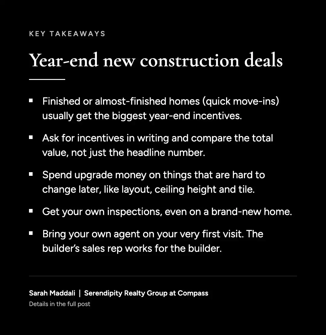 Key takeaways on year-end deals for new construction homes in Austin