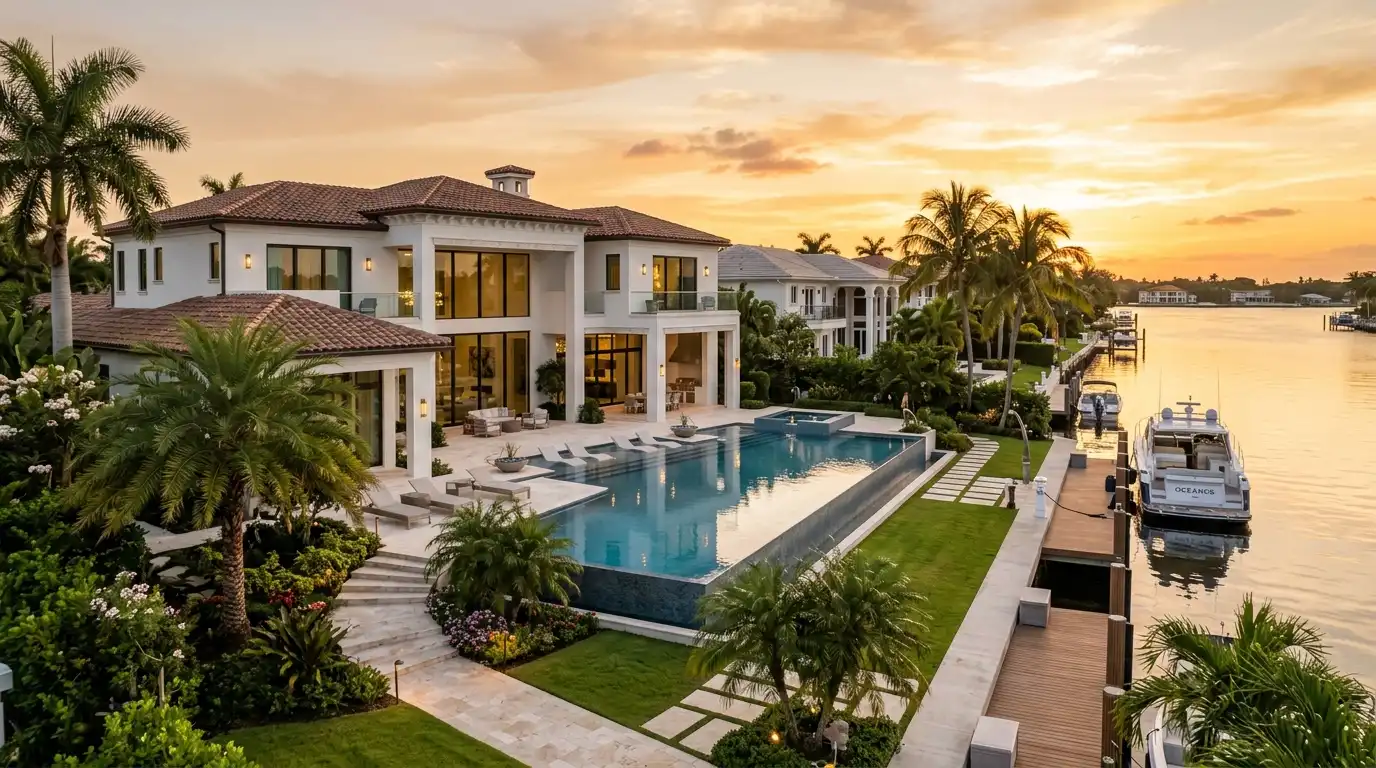 A current 2025 to 2026 breakdown of the total cost of owning a $5 million-plus Boca Raton home: property taxes, high-value and flood insurance, maintenance, and mandatory country club dues, with realistic annual ranges.
