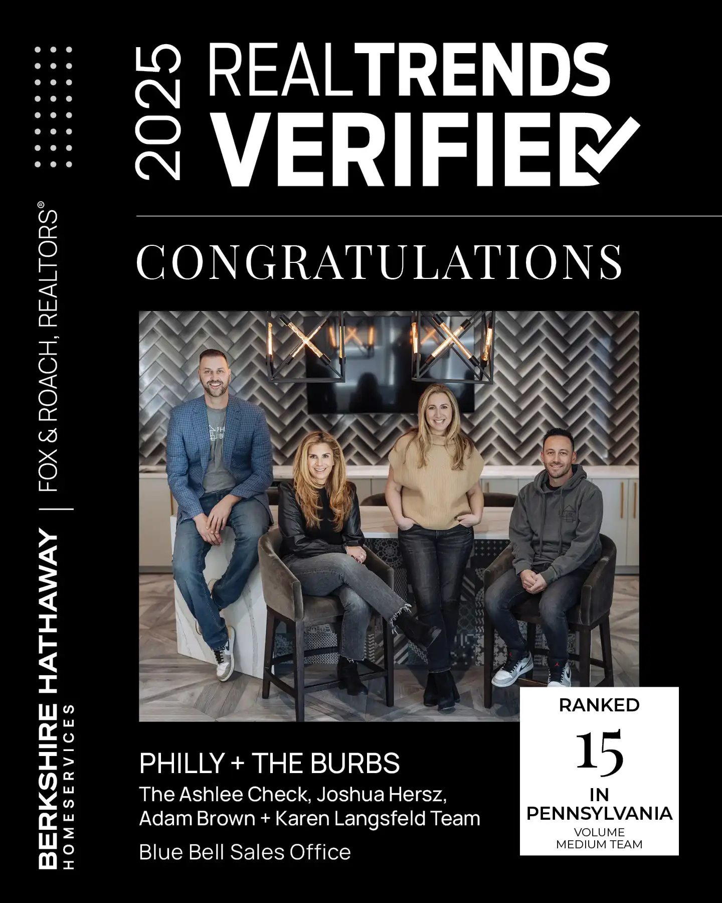 RealTrends Verified 2026 City Rank Blue Bell PA