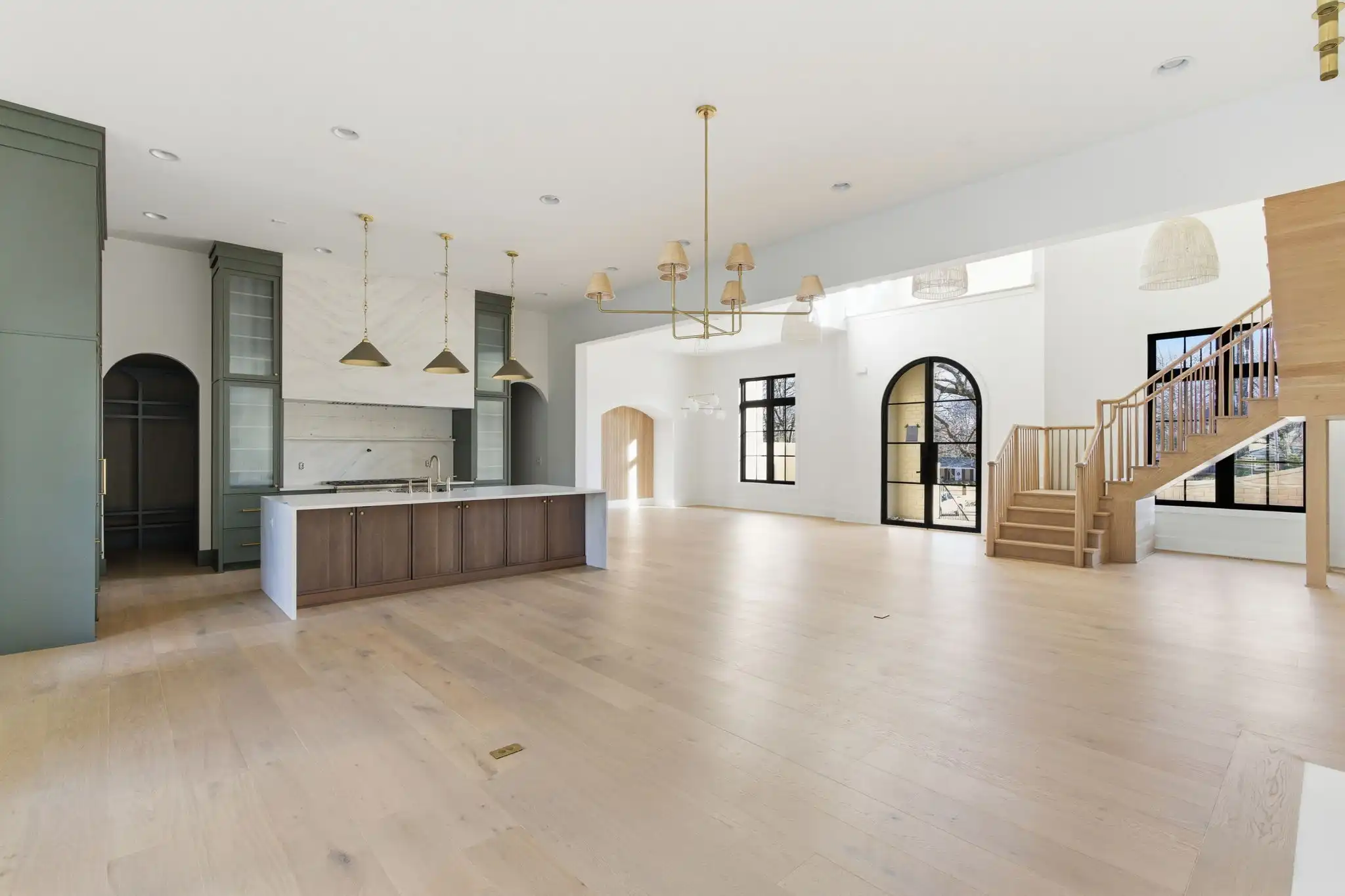 New construction home at 605 Brook Hollow Road West Meade Nashville TN with pool and four car garage