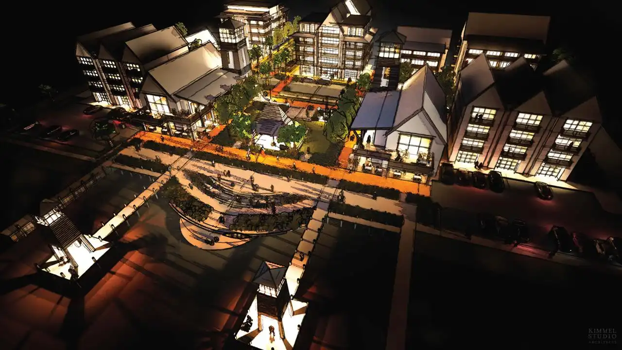 night shot town square_cropped night shot town square_cropped