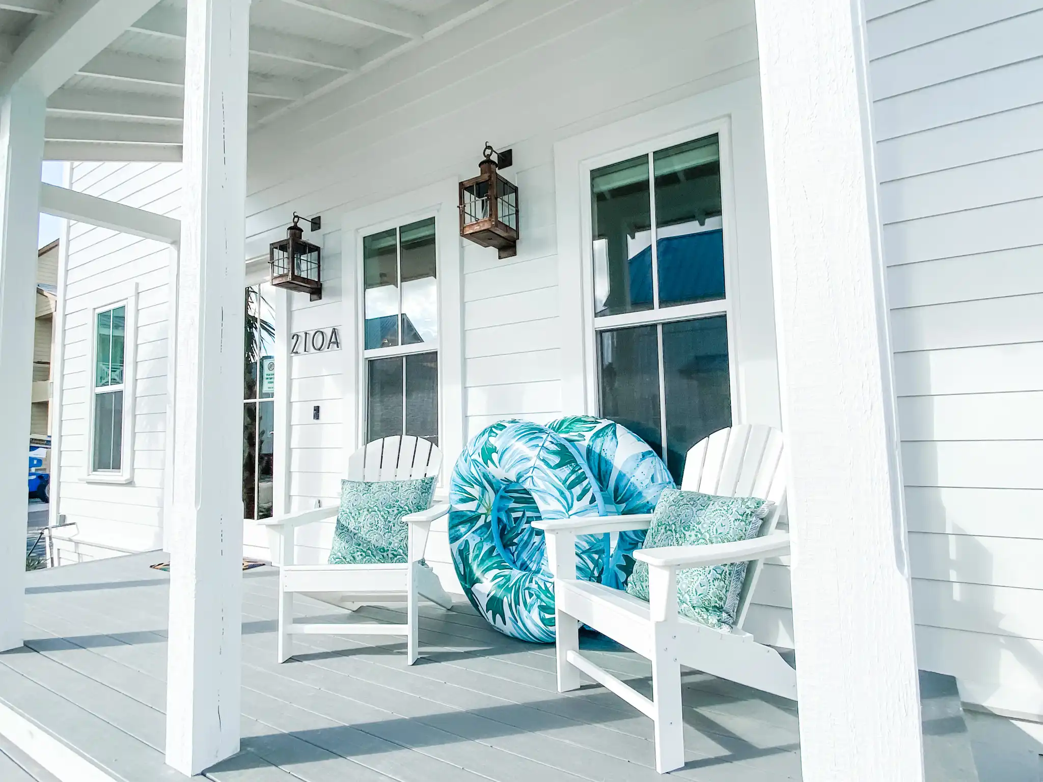 front porch design coastal lighting