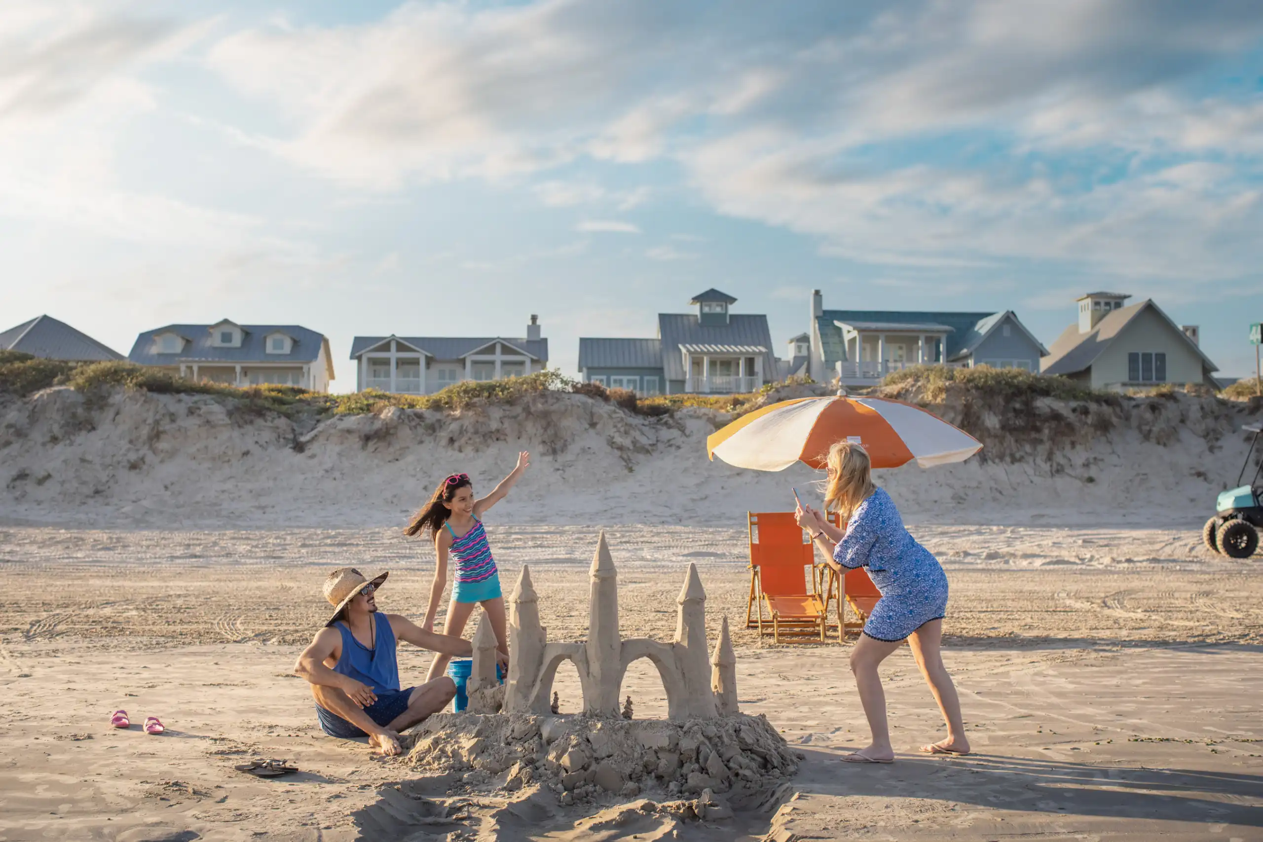 risner sand castle family photo cinnamon shore port aranasas