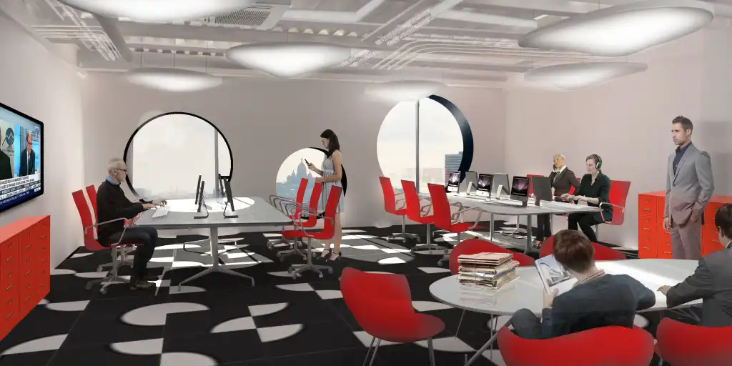 Cargo Offices Round Windows